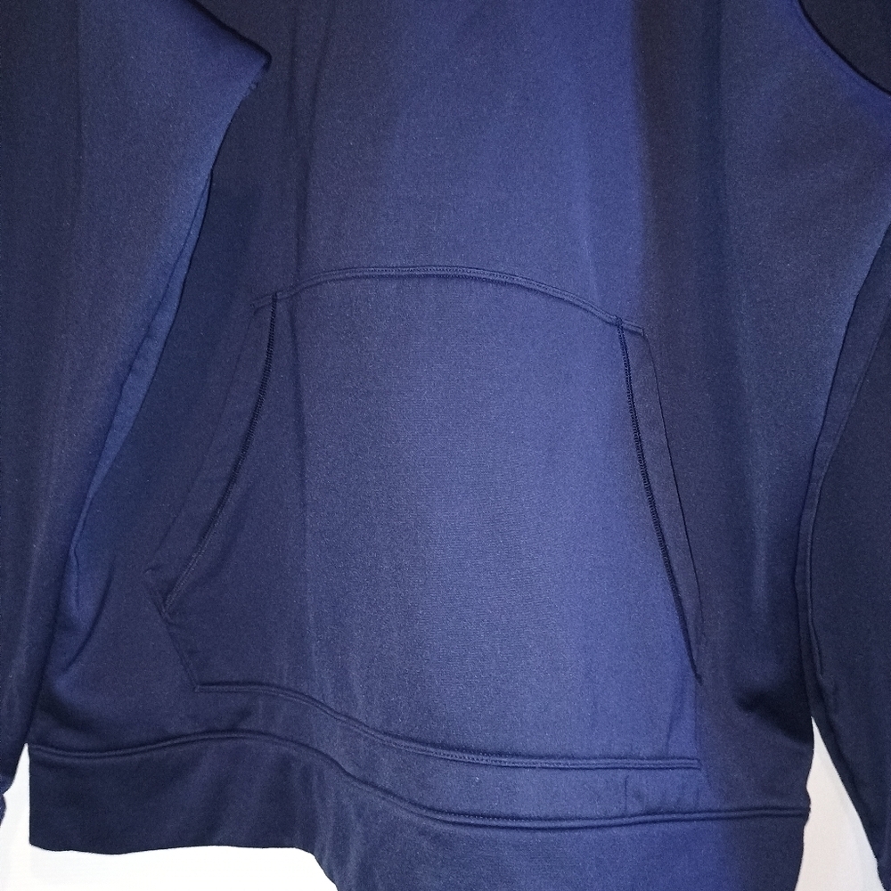 Under Armour Men’s 2XL Loose Fit Pullover Jacket Hoodie Navy Performance - Picture 3 of 10